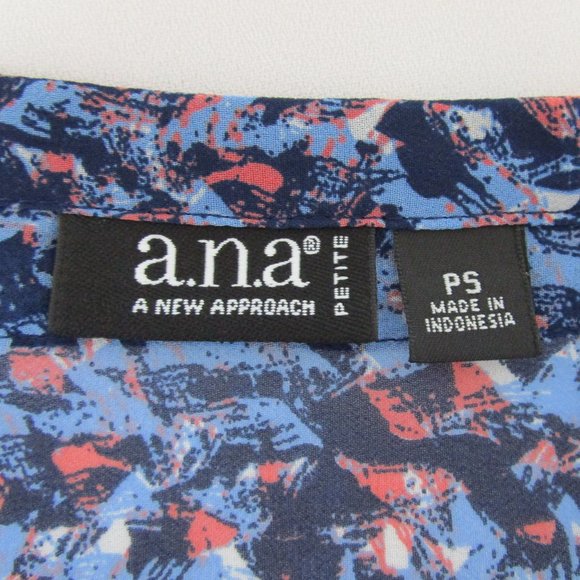 A.N.A V-Neck Popover Tunic Roll-Tab Blouse - Picture 9 of 11